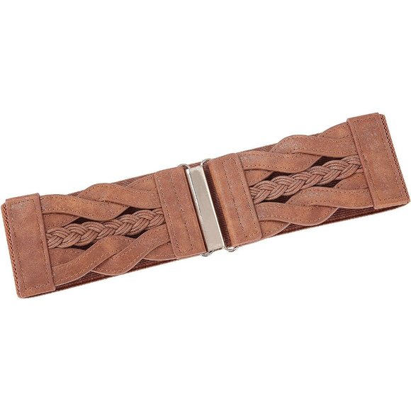 Women\'s Elastic Vintage Stretchy Retro Wide Waist Cinch Belt main image 8